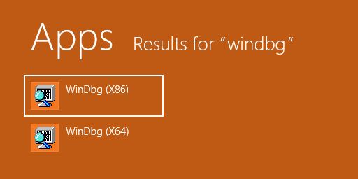 App Results For Windbg