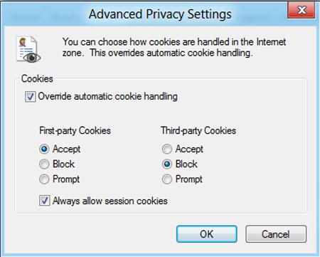 Allow or Block Cookies