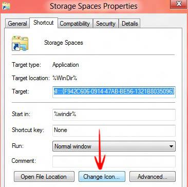 Change Icon of Storage Space