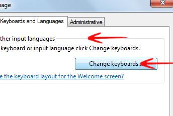 Change Keyboards