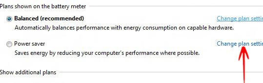 Change Plan Settings