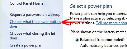Choose What Power Button Does