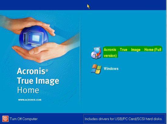 Click on Acronis True Image Home (Full Version)