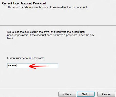 Current User Password