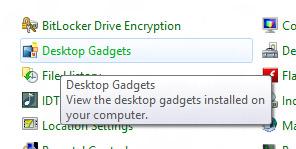 Desktop Gadgets