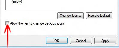 Disable Allow Change Desktop Icons