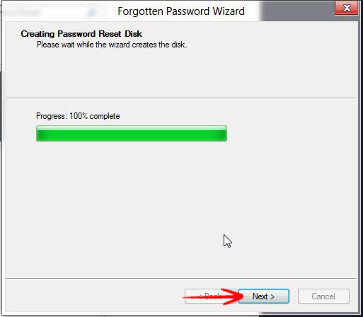 Password Reset progress