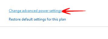 Advanced Power Settings