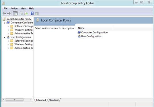 Local Group Policy Editor