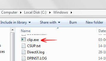 Move Clip To Windows Folder