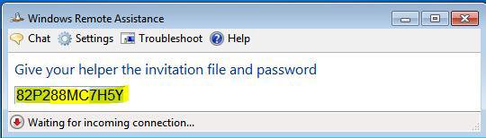 Note Down the Password to Establish Remote Assistance Session Successfully