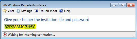Note Down the Password to Establish Remote Assistance Session Successfully