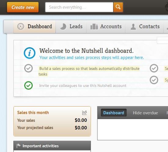 Nutshell CRM Dashboard