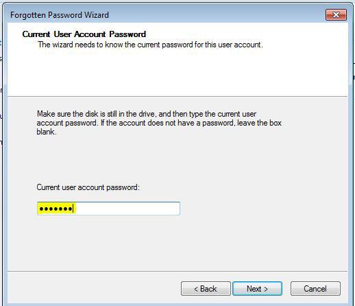 Specify Old Password