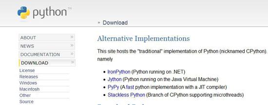 Python Website Download Link