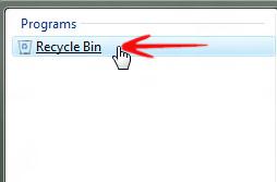 Recycle Bin In Start Menu