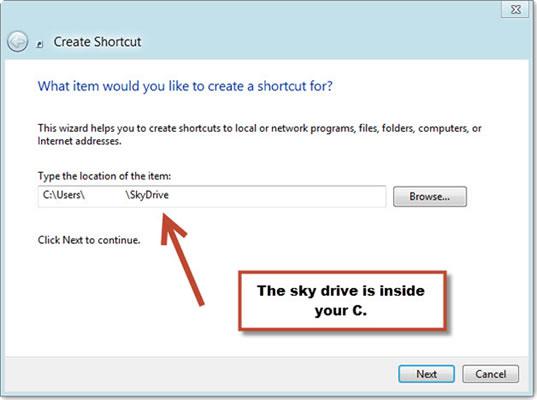 Skydrive Shortcut