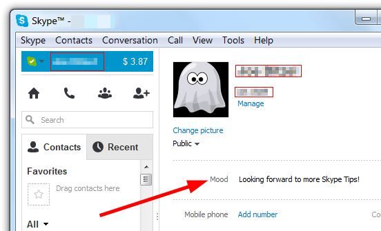 Skype Change Mood