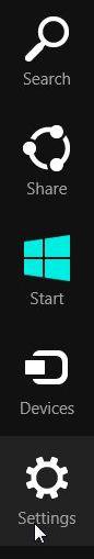 Start menu sidebar