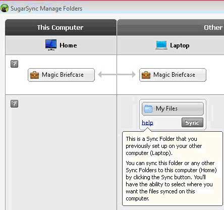 Sugarsync_manage Folders