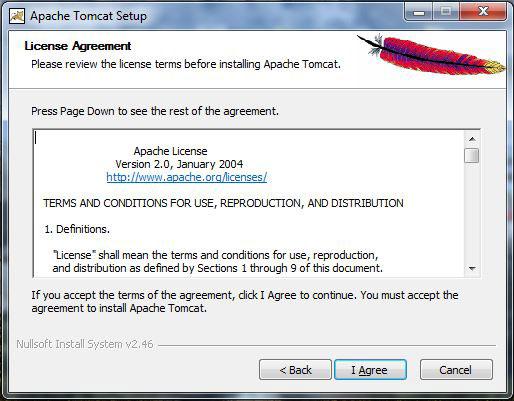 Apache Tomcat License Agreement