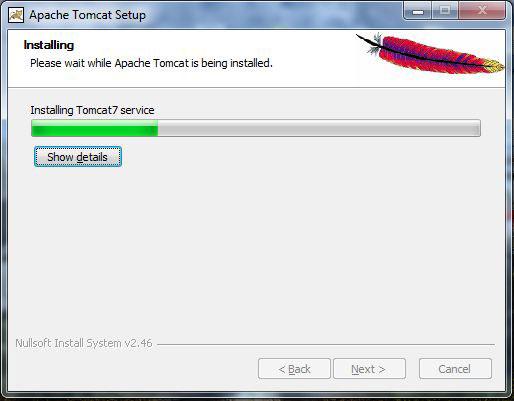 Installing Tomcat Screenshot