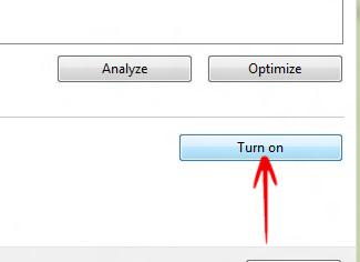 Turn On Disk Defragmenter