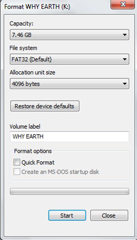 USB Format