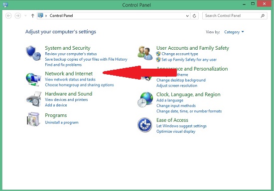 VPN setup windows8