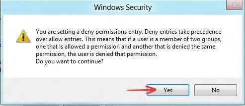 Windows-Security Dialogue Box Click Yes 