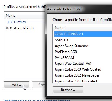 Add Color Profile