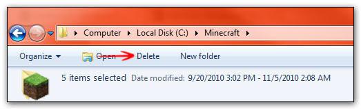 Add delete button to Windows 7 Explorer