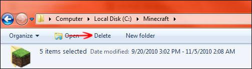 Add delete button to Windows 7 Explorer