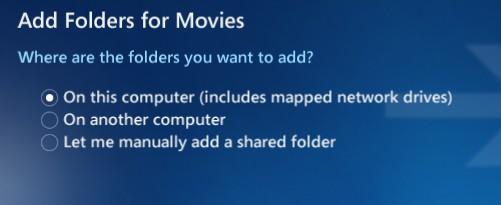 Add Folders For Movies