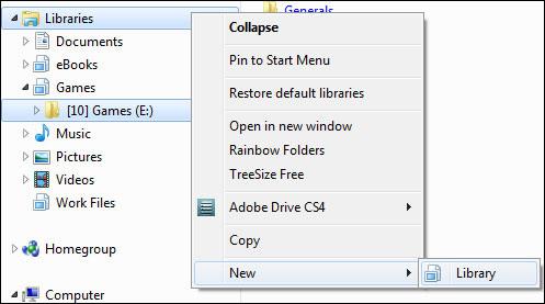 Add Libraries to Windows 7