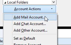 Add New Mail Account In Thunderbird