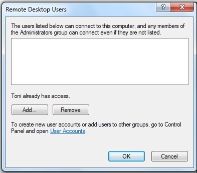 add remote desktop users