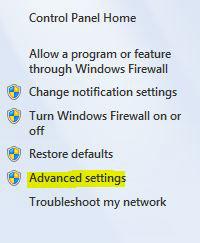 Advanced Firewall Settings