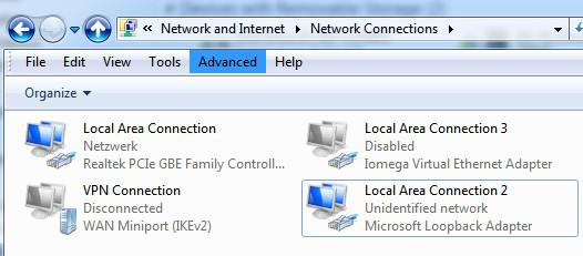Advanced Settings For Network Connections