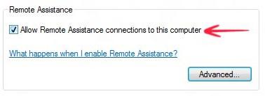 Allow Remote Assistance