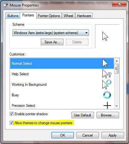 Block Mouse Pointers