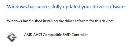 Amd Ahci Compatible Raid Controller Successfully Updated Your Driver Software