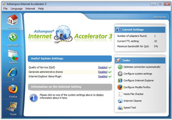 Ashampoo Internet Accelerator 3