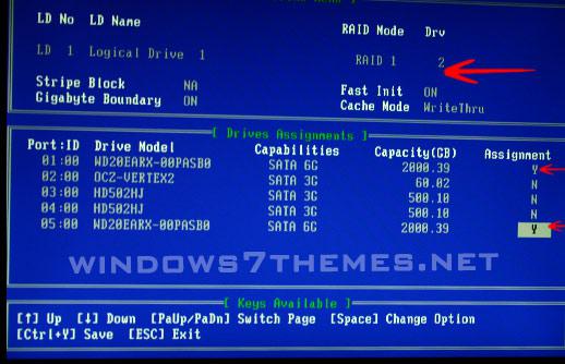 Assign Hard Drive To Raid Array