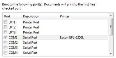 how to assign com ports in Windows 7