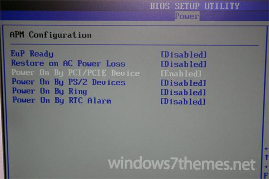 Asus Bios Configuration Power On By Pci Devices Wake On Lan 1