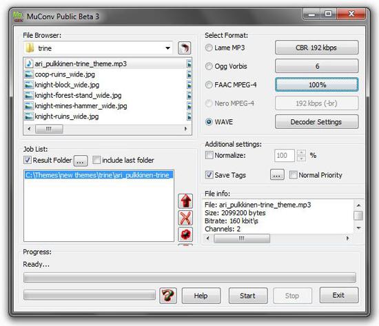 Audio Converter for Windows 7