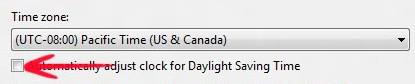 Auto Adjust Clock For Daylight Saving Time