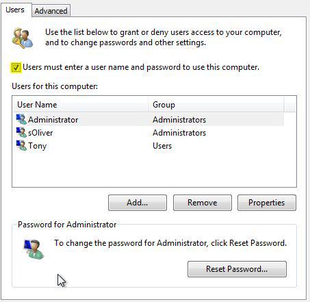 automatically log into Windows 8