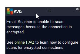 Avg Email Scanners Is Unable To Check Emails For Viruses